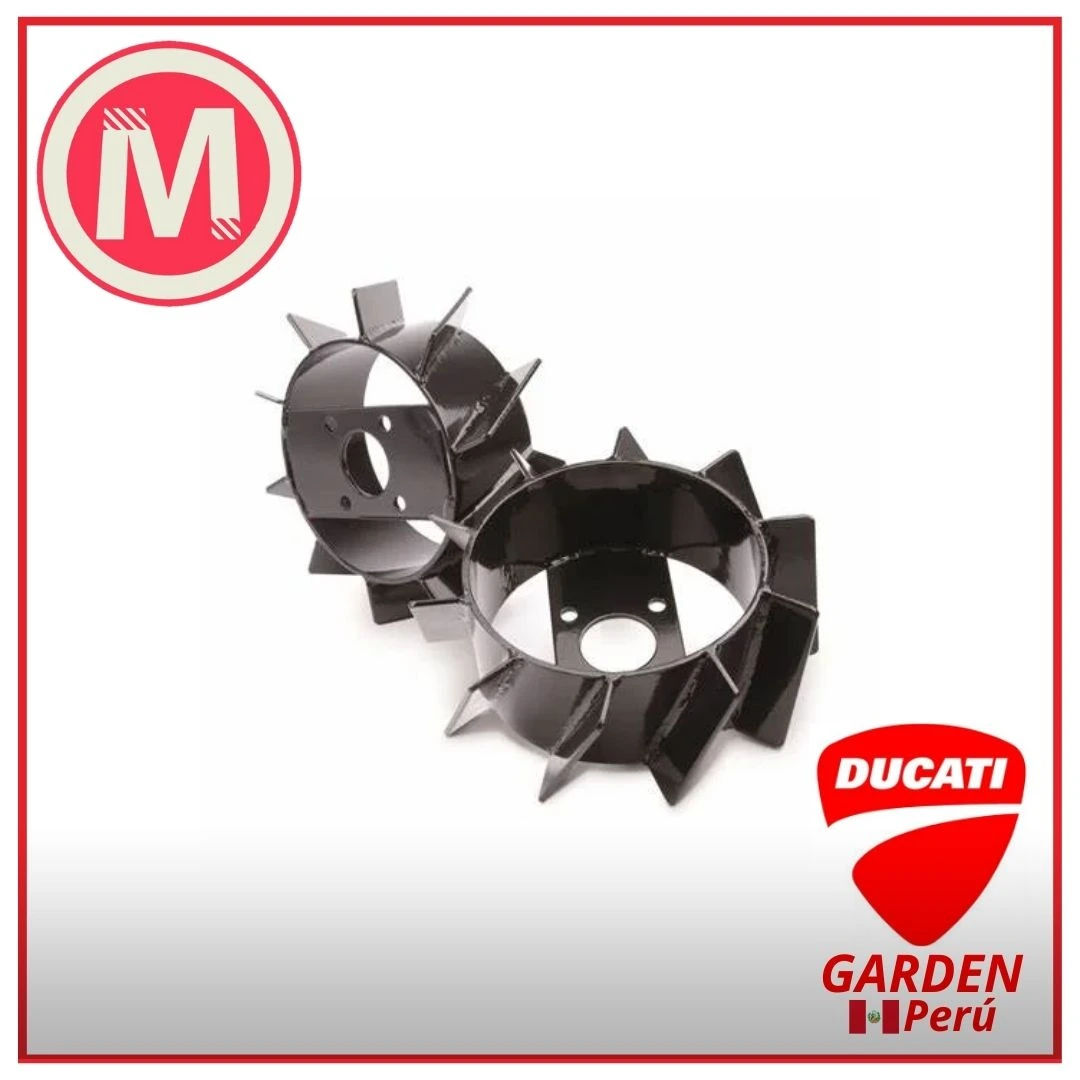 Juego de Ruedas Metálicas S/Ejes 600 x 100 mm (2 Unidades) DTL10000 DTL11000D DTL13000