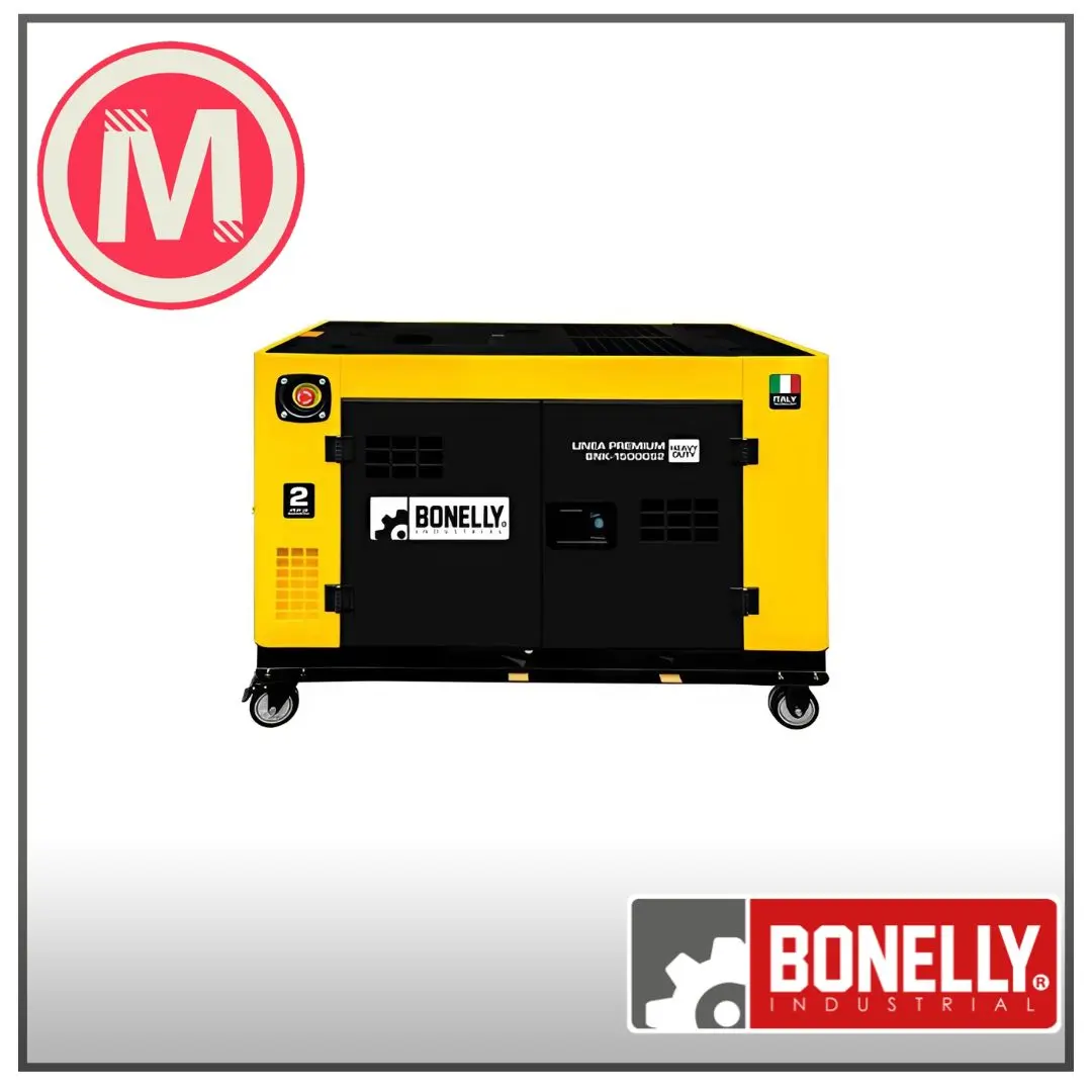 Generador Diésel BNK-15000S2 Monofásico 220V 10.5KW, 2 Cilindros, con Pre-calentador, Arranque Eléctrico y Control Remoto - Bonelly Industrial - BNK- 15000S2