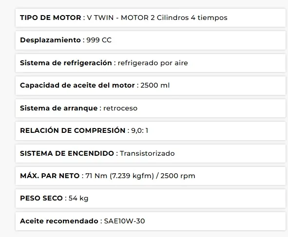 Motor Bonhoeffer BON-P-GE-34.0HP – V-Twin, 2 Cilindros, 4 Tiempos, Trabajo Rudo - Imagen 3