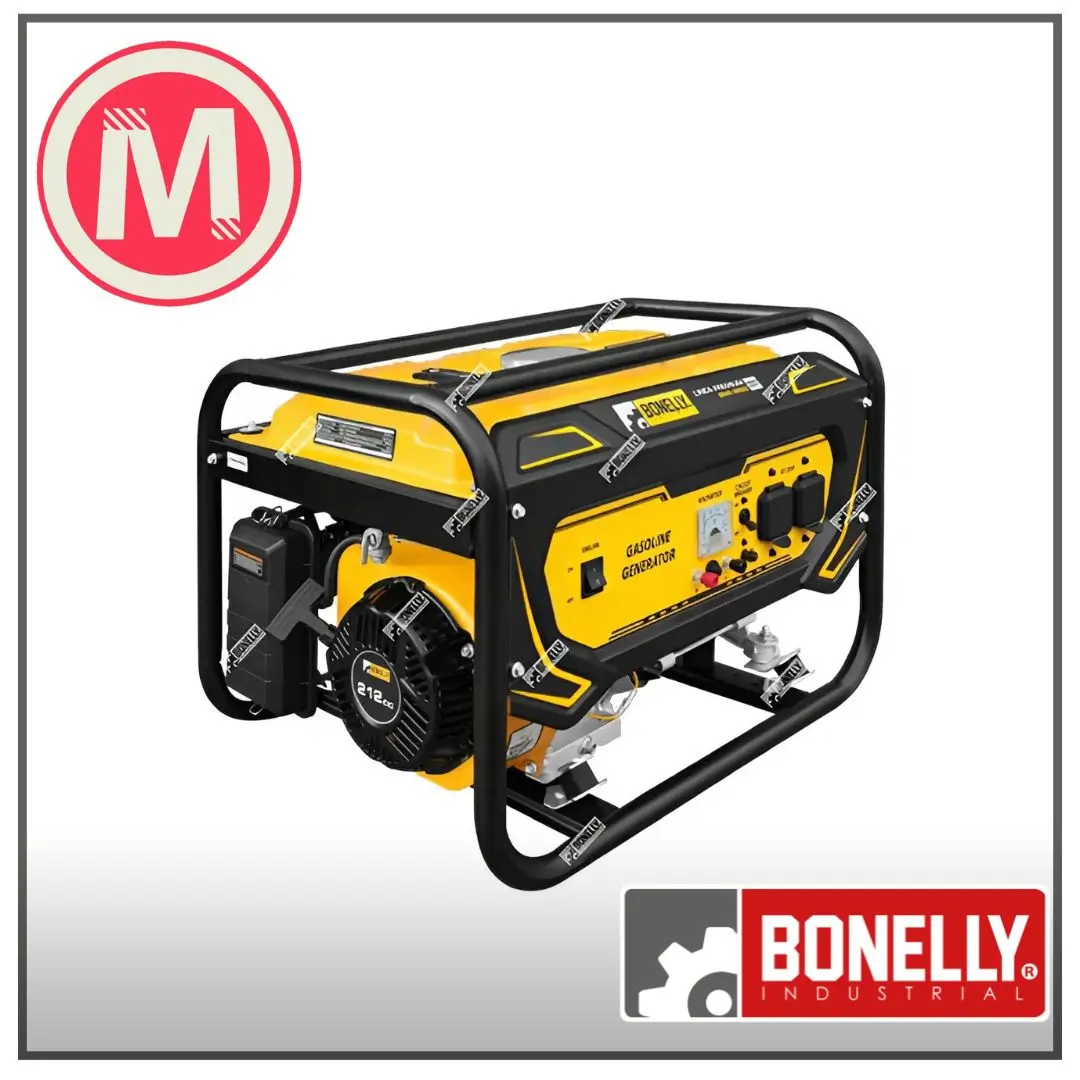 Generador Bonelly BNR-3600 Gasolina | 3.1KW | 220V Monofásico | Heavy-Duty | Línea Premium