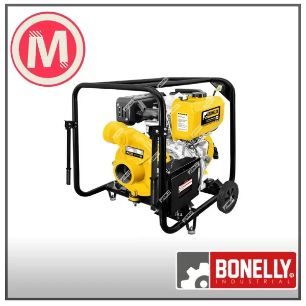 Motobomba Diésel Bonelly BNK-MB3X3.18E 18HP | 3"x3" | Arranque Eléctrico | Línea Premium