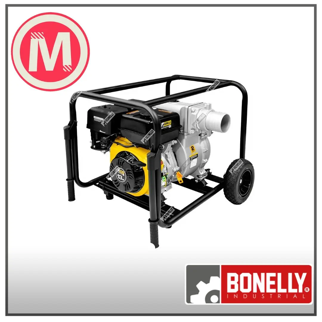 Motobomba Gasolinera Alta Presión 13HP 4x4” Heavy Duty | Bonelly Industrial