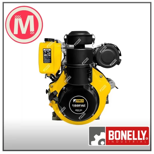 Motor Diésel Bonelly BNK-188FAE 13HP | 456cc | Arranque Manual / Eléctrico - Línea Premium