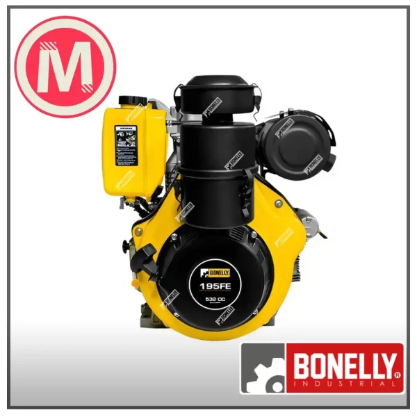 Motor Diésel Bonelly BNK-195FE 18HP | 532cc | Arranque Manual / Eléctrico - Línea Premium
