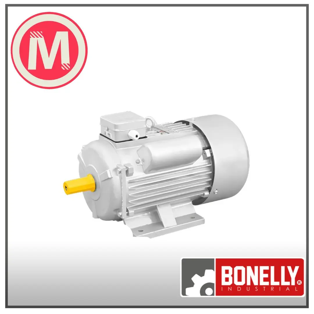Motor Monofásico 5HP BM.AL132SB-4 | Bonelly Industrial | Carcasa de Aluminio