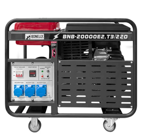 Generador Bonelly BNB-20000E2.T3/220 Gasolina | 18KW | Trifásico 220V | 2 Cilindros | Abierto | Línea Industrial