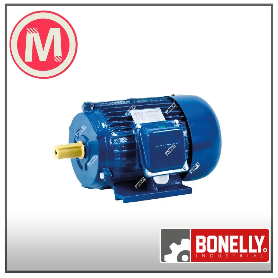 MOTOR TRIFÁSICO EN ALTA POTENCIA DE 25HP. AZUL BOBINA 100% DE COBRE