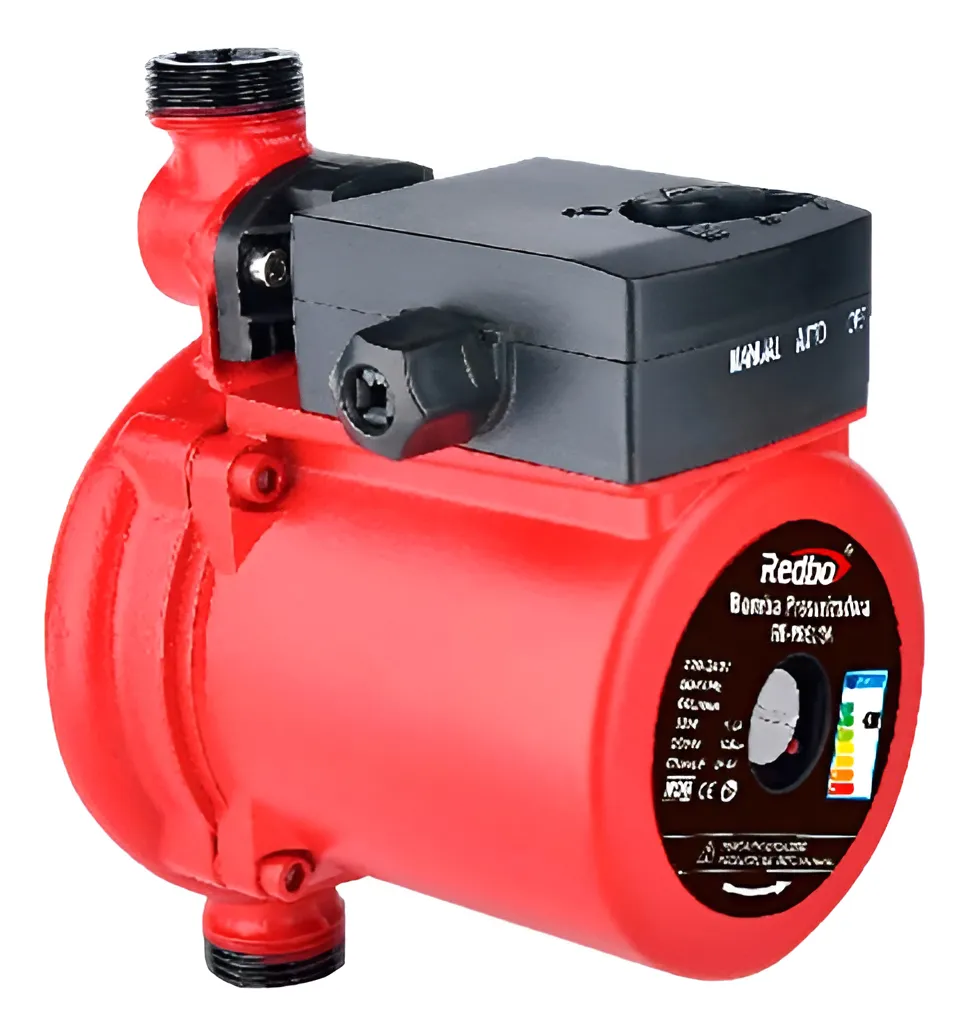 Bomba Presurizadora de Agua 200W 10 Bar 60 L/min 220V REDBO RB-PRE/3A
