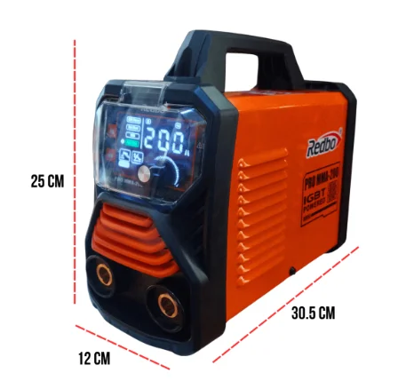 Soldadora Inverter Redbo PRO MMA200 200A 220V con Pantalla Digital