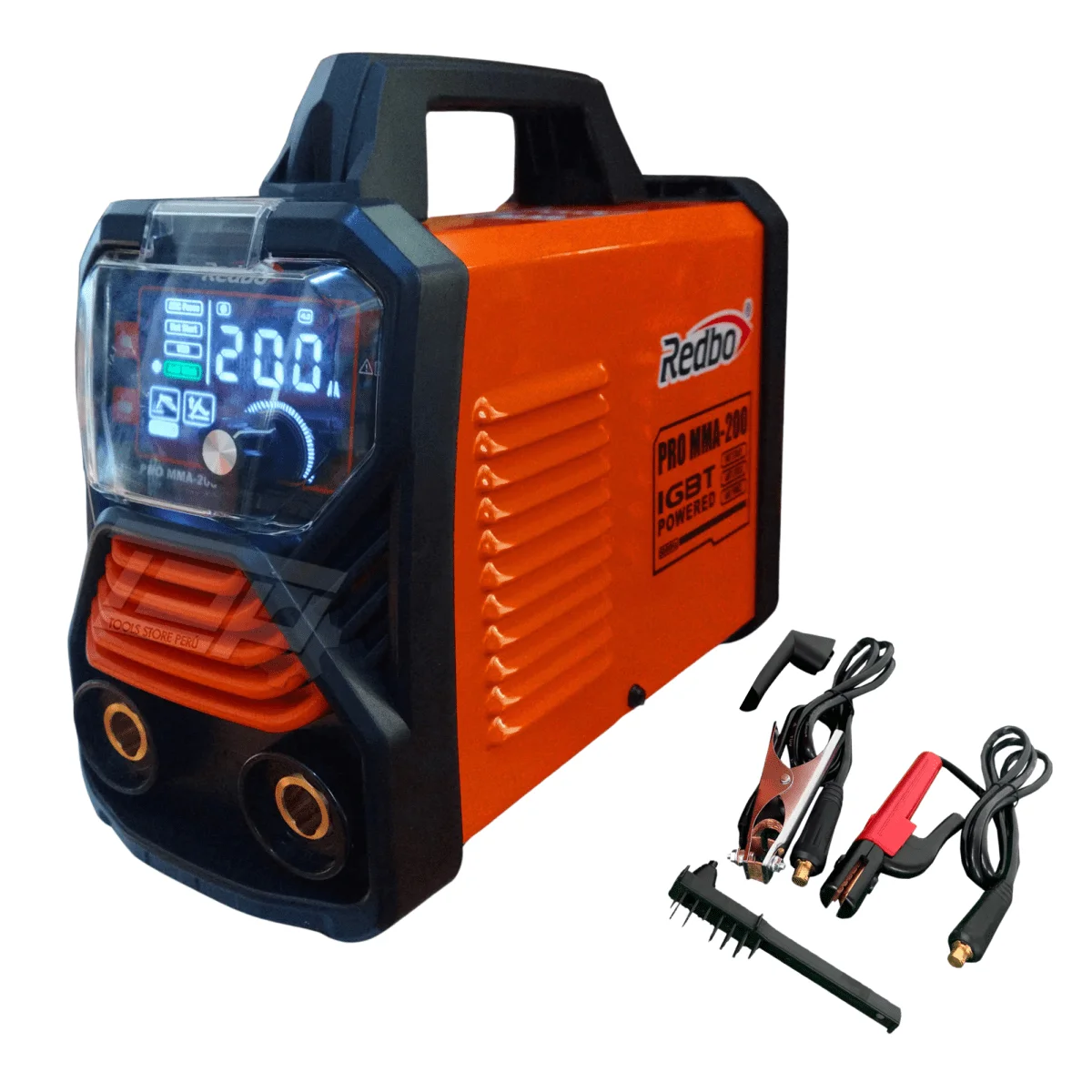Soldadora Inverter Redbo PRO MMA200 200A 220V con Pantalla Digital