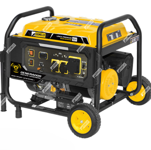 Generador Gasolinero 5.3KW Monofásico 220V Arranque Manual BONELLY INDUSTRIAL BNR-6000E