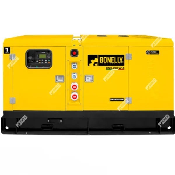 Grupo Electrógeno Diésel 20 kW 4 Cilindros Trifásico 220V/380V/440V BONELLY INDUSTRIAL BNK-20FW.4