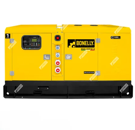 Grupo Electrógeno Diésel 30 kW 4 Cilindros Trifásico 220V/380V/440V BONELLY INDUSTRIAL BNK-30FW.4