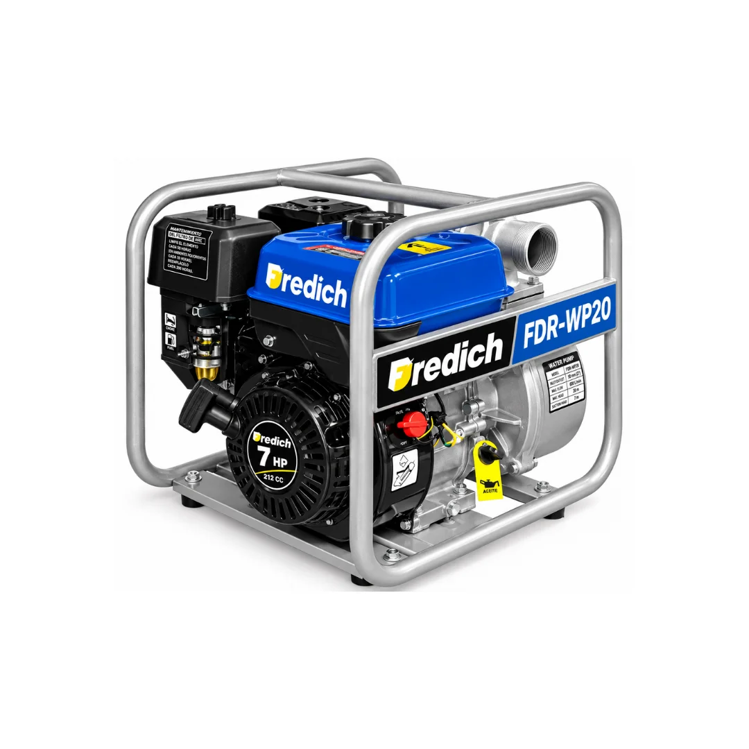 Motobomba Gasolinera Fredich FDR-WP20 2×2 7HP Arranque Manual